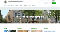 Desktop Screenshot of hotel-am-hohenzollernplatz.de