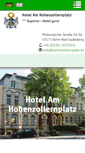 Mobile Screenshot of hotel-am-hohenzollernplatz.de
